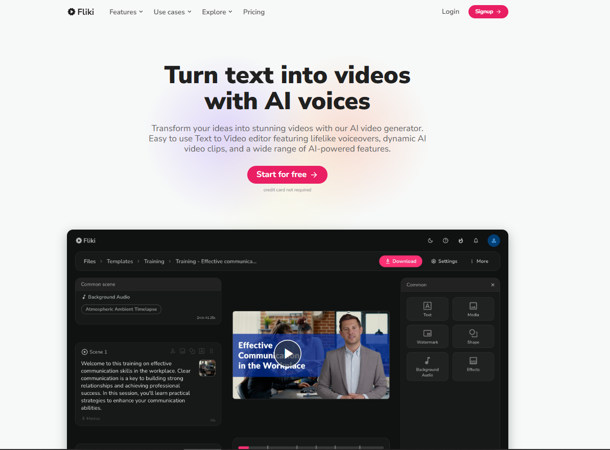 Fliki AI Tutorial: Turn Text into Professional Videos in Minutes!