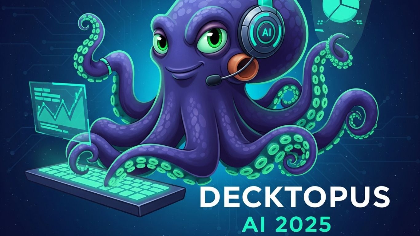 Decktopus is the intelligent AI assistant that goes beyond just creating slides to build your entire presentation experience. From writing content and designing professionally to generating AI voiceovers, it automates everything, freeing you to shine.